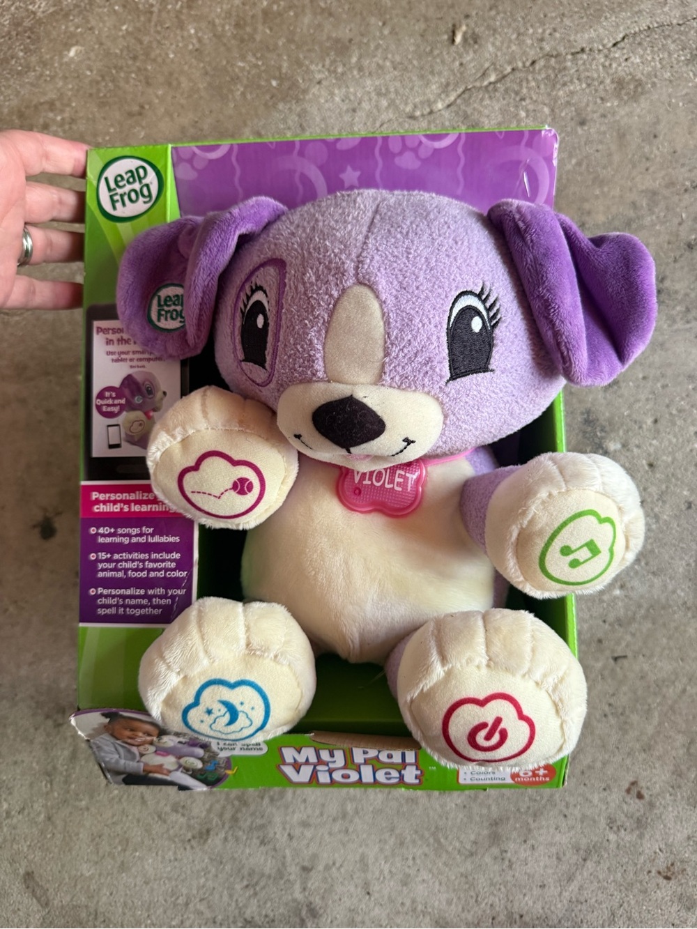 LeapFrog My Pal Violet Plush Learning Toy - Purple and Cream
